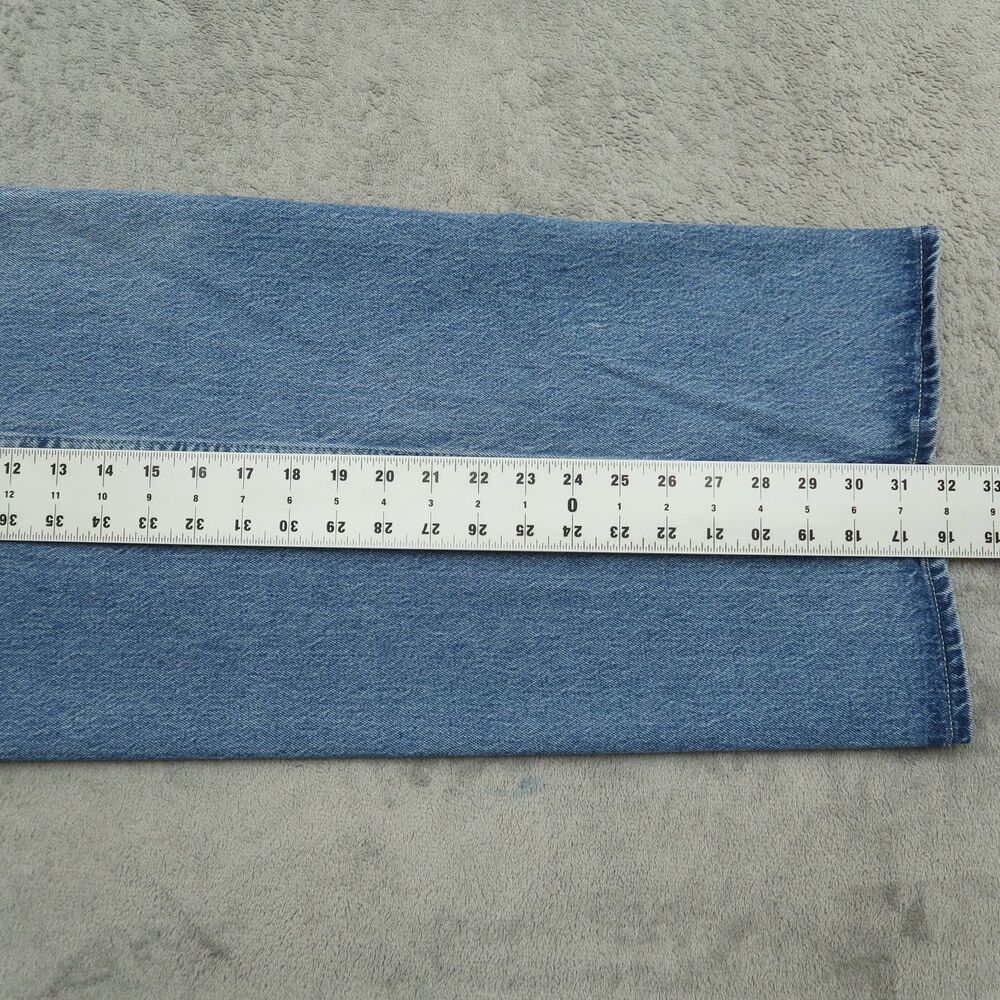Free Assembly Jeans Women's Size 16 Super High-Rise Wide-Leg Denim 32" Inseam - Picture 4 of 16